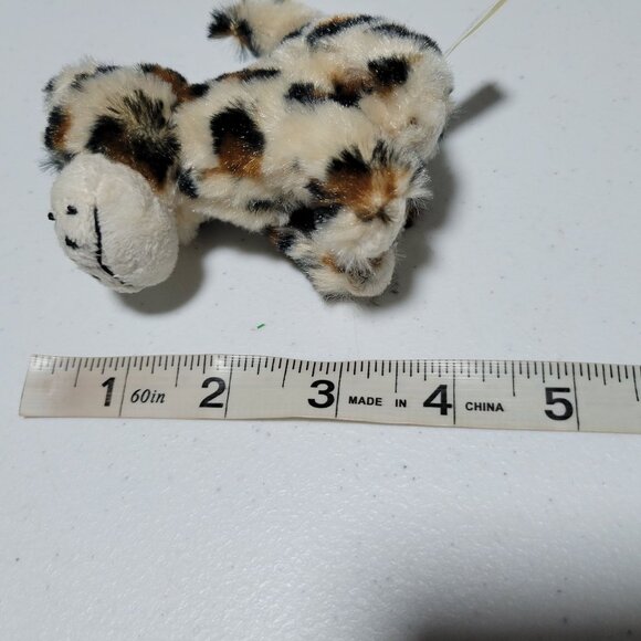 Wishpets Zooite Leopard 3 inch Mini Plush Spotted Big Cat Stuffed Animal Toy - Picture 4 of 4